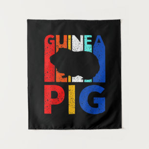 Tapete De Parede Porco-Guiné - Vintage I Love My Guiné Pig