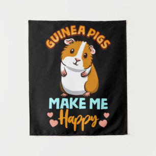 Tapete De Parede Porcos Guineenses Adoráveis Me Fazem Feliz