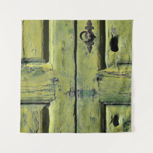 Tapete De Parede Porta de 2 painéis de madeira marrom fechada