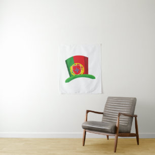 Tapete De Parede Portuguese Flag Top Hat Illustration - Portugal Fa