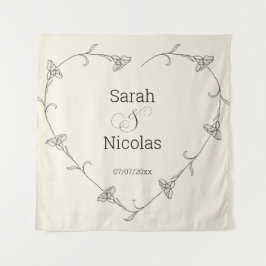 Tapete De Parede poster de chá de casamento de parede de personaliz