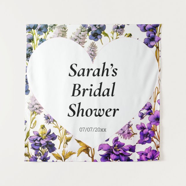 Tapete De Parede poster de chá de casamento de parede de personaliz (Frente)