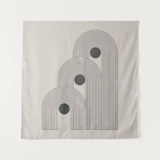 Tapete De Parede Poster de meio século contemporâneo abstrato com g