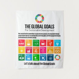 Tapete De Parede Poster de Metas de Sustentabilidade Presente Moder