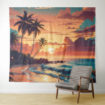 Praia Tropical Sunset Large
