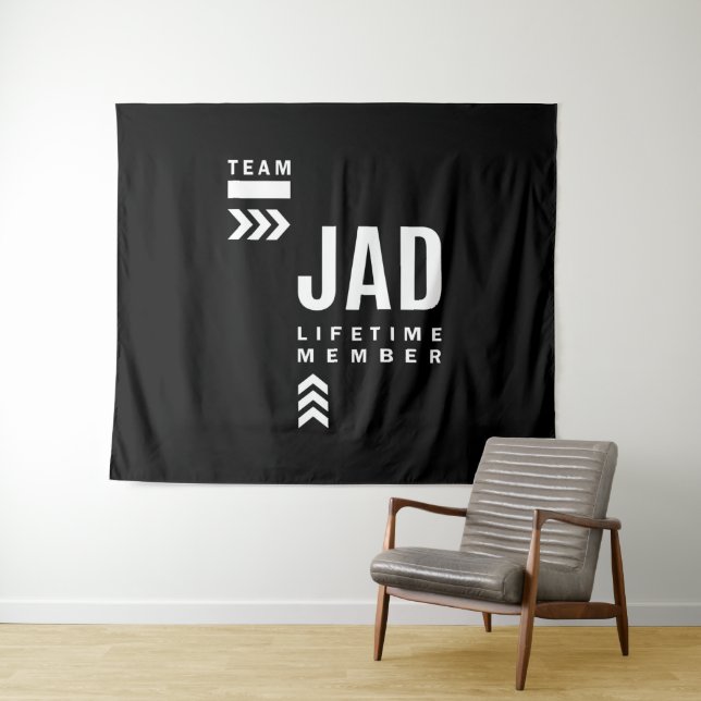 Tapete De Parede Presente de Aniversário com Nome Personalizado Jad (In Situ (Horizontal))