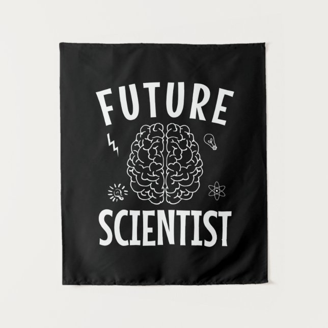 Tapete De Parede Presente de Aniversário | Futuro Cientista (Frente)