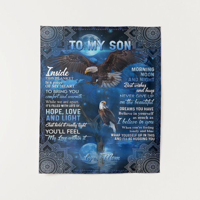 Tapete De Parede Presente de aniversário para o meu filho, presente (Frente)