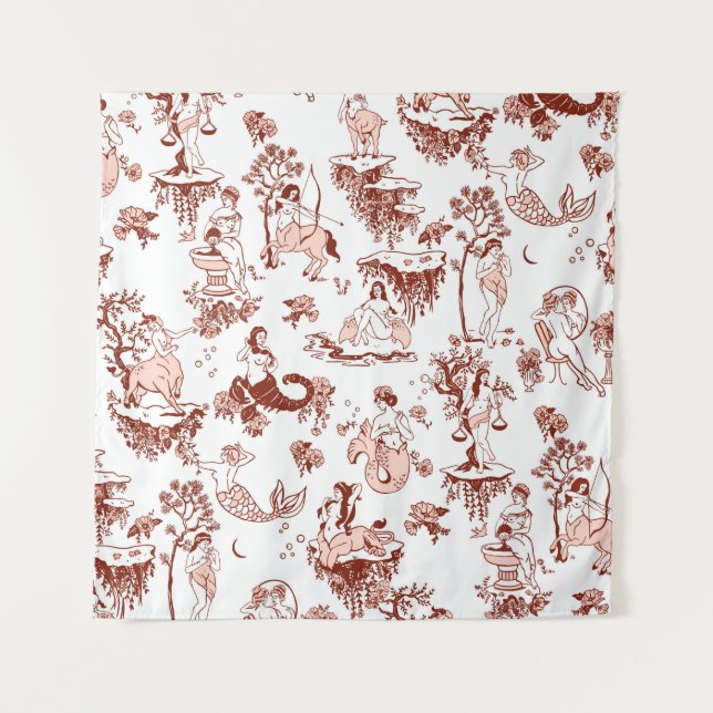 Tapete De Parede Presente de Astronomia com Padrão de Toalete do Si (Frente)