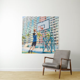 Tapete De Parede Presente de Basquete Legal