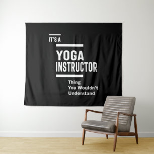 Tapete De Parede Presente de Cargo de Instrutor Yoga