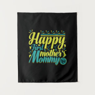 Tapete De Parede Presente de Mãe Feliz Primeiro Dia das Mamis