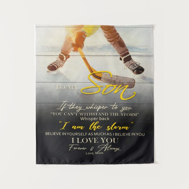 Tapete De Parede Presente de Mãe para Meu Filho, Ideia de Presente  (Frente)