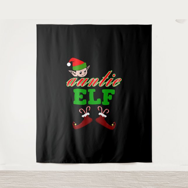 Tapete De Parede Presente de Natal da Tia Elf (Frente)
