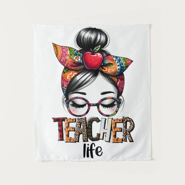 Tapete De Parede Presente de Professor | Vida de Professor (Frente)