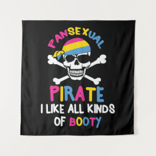 Tapete De Parede Presente do Orgulho LGBTQ Pirata Pansexual