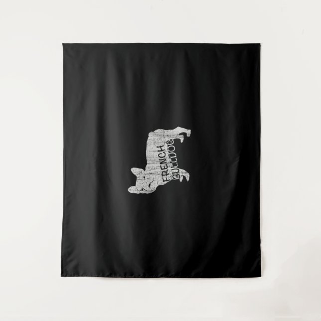 Tapete De Parede Presente no cão | Bulldog francês feroz (Frente)