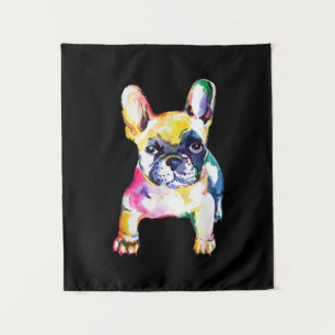 Tapete De Parede Presente para Bulldog Francês com Aquarela Origin