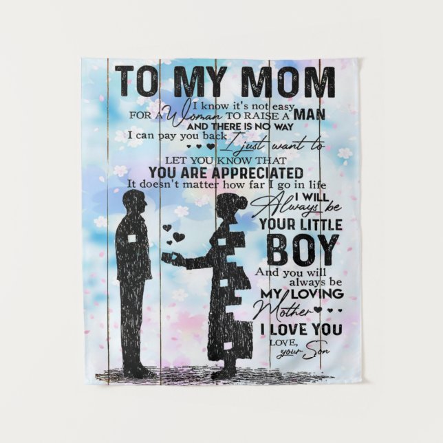 Tapete De Parede Presente Para Mamãe | À Minha Mãe Melhor Presente (Frente)