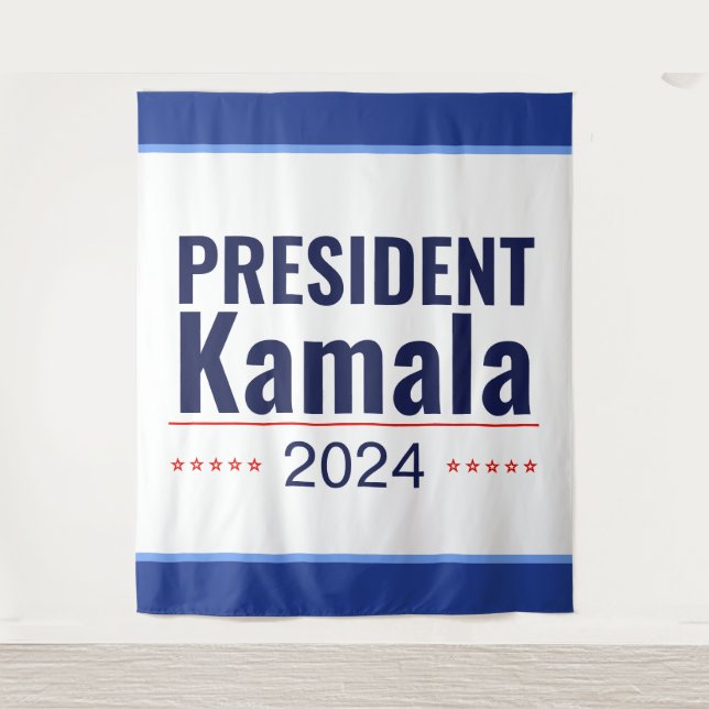 Tapete De Parede Presidente Kamala 2024 Eleições (Frente)
