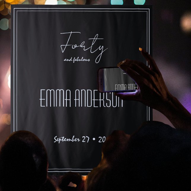 Tapete De Parede Preto Quarenta e fabuloso texto pessoal Fundo (Criador carregado)