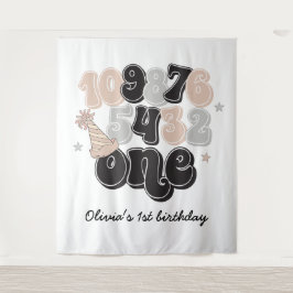 Tapete De Parede Primeiro Aniversário da Contagem de vésperas de an