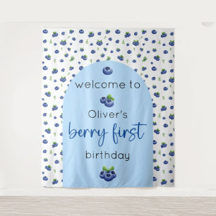 Tapete De Parede Primeiro aniversario de mirtilo Berry - Primeiro P
