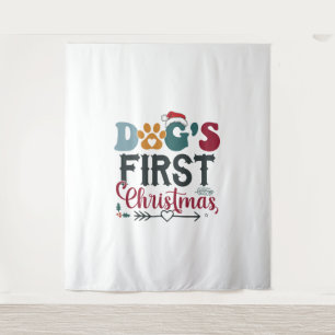 Tapete De Parede Primeiro Natal do Cão