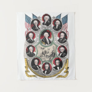 Tapete De Parede Primeiros Dez Presidentes dos Estados Unidos