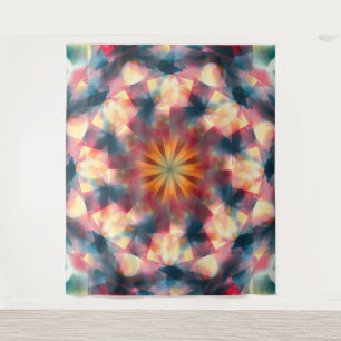 Tapete De Parede Prismático Caleidoscópico Psicodélico Mandala