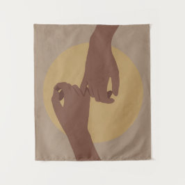 Tapete De Parede Promessa de Pinky em estilo boho, arte africana.