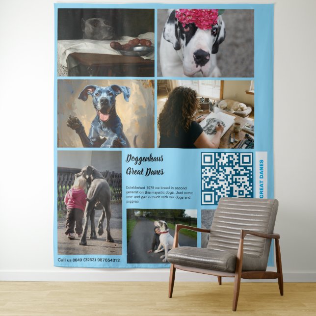 Tapete De Parede Promote your Great Dane Kennel Tapestry (In Situ)
