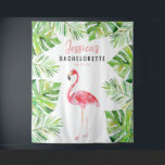 Tapete De Parede Prop. de Fotografia de Fundo de Bachelorette Tropi<br><div class="desc">Comece a festa com este incrível pano de fundo tropical! Edite facilmente o nome,  o evento e a data! flamingo amovível também!</div>