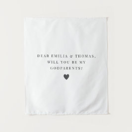 Tapete De Parede Proposta Minimalista de Padrinhos Você Será Meu Pa