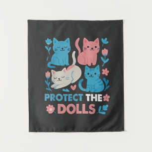 Tapete De Parede Proteja os gatos LGBT Trans Igualdade entre Dolls