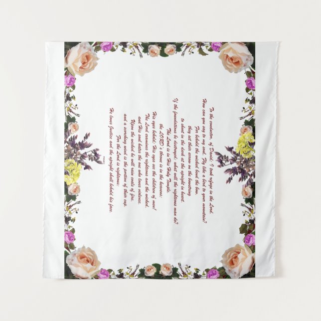 Tapete De Parede PSLAM-11ת O senhor está no seu templo sagrado, (Frente (Horizontal))