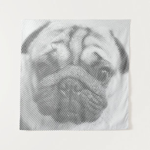 Tapete De Parede Pug Face