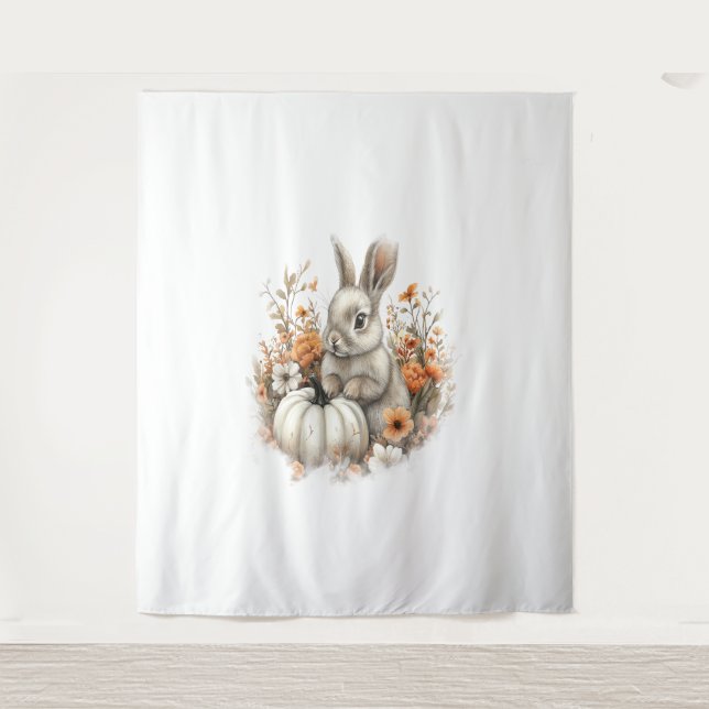 Tapete De Parede Pumpkin De Camisa De Bunny (Frente)