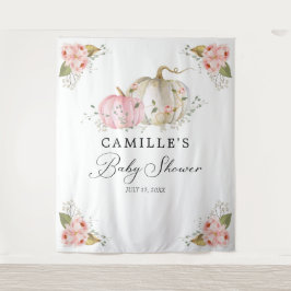 Tapete De Parede Pumpkin Rosa Chá de fraldas Festa de Menina