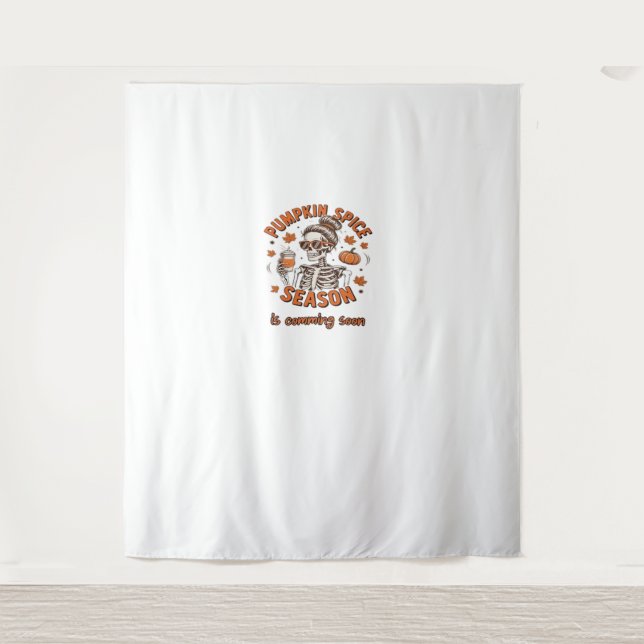 Tapete De Parede Pumpkin ThanksDá Decor - Dotado para Ação de Graça (Frente)