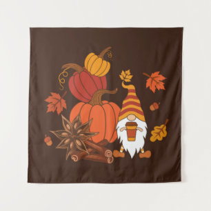 Tapete De Parede Pumpkins, star anise, cinnamon sticks, autumn leav