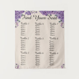 Tapete De Parede Purple Flowers Cream Find Your Seat Wedding Seatin