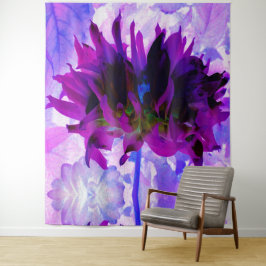 Tapete De Parede Púrpura e preto Cactus Dahlia