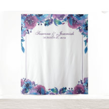 Púrpura e púrpura Foto de Casamento Floral do Boot