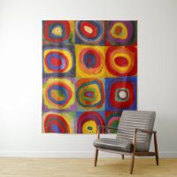 Quadrados com Círculos Concentrados 2 | Kandinsky