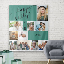 Tapete De Parede Qualquer Idade 10 Colagem de Fotos Personalizada V