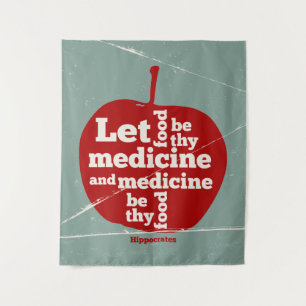 Tapete De Parede Que a comida seja pela medicina Hipócrates