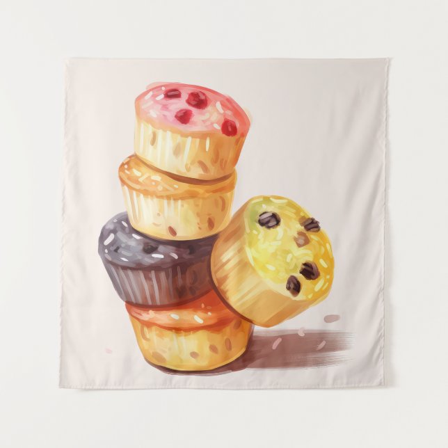 Tapete De Parede Queda da Torre Muffin (Frente)