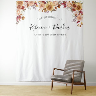 Tapete De Parede Queda floral WEDDING Backdrop Foto