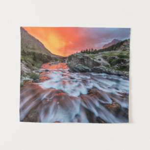 Tapete De Parede Quedas de Onda Glacier National Park Montana